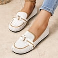 thumbnail image 4 of Wowcloth Woman's Casual Slip-On Flats, Bow Detail with Two-Tone Round Toe, Fashionable and Comfortable Flat Shoes for Daily Wear and Leisure, 4 of 9