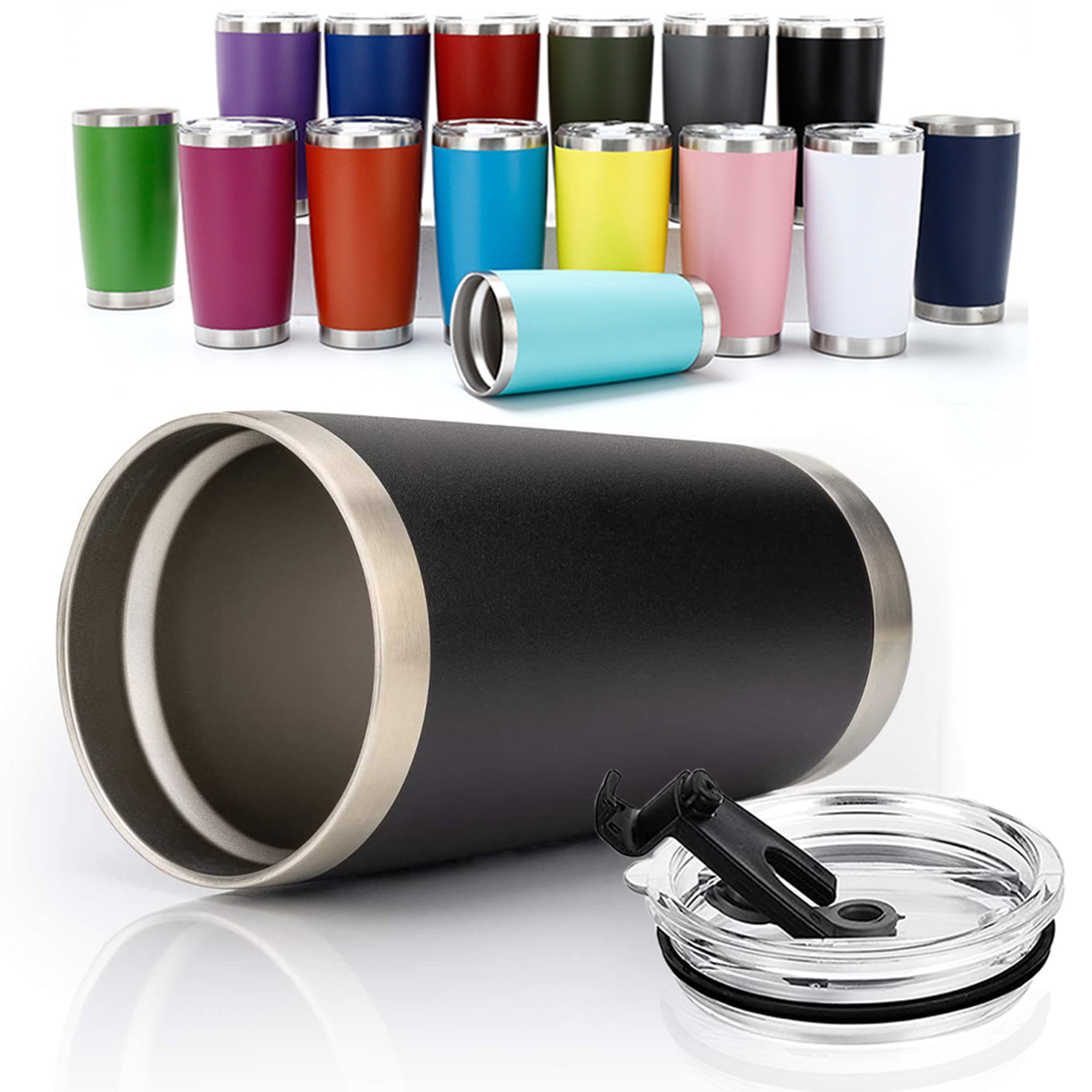 Stainless Steel Vacuum Insulated Coffee Mug with Lid, Perfect Travel Cup  for Hot and Cold Drinks, Th…See more Stainless Steel Vacuum Insulated  Coffee