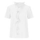 thumbnail image 4 of Blusa Informal Elegante Para Mujer, Cuello Con Volantes de Color Sólido, Manga Larga, Con Volantes, Cuello en V, Manga Corta Odeerbi  ODB161991, 4 of 8