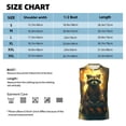 thumbnail image 4 of Bixox Men's Tree Meditating Raccoon Printed Shirt Sleeveless Fitness Tank Top-3X-Large, 4 of 5