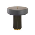 thumbnail image 4 of TOV Furniture Kamryn Olive Green and Gray Round Table Lamp, 4 of 8