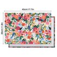 thumbnail image 6 of Pioneer Flower Floral Print Pattern Summer Placemats Table Placemats Set Of 4-Linen Kitchen Washable Placemats Table Mats 12x18 Inch Non-Slip Heat Resistant, 6 of 6