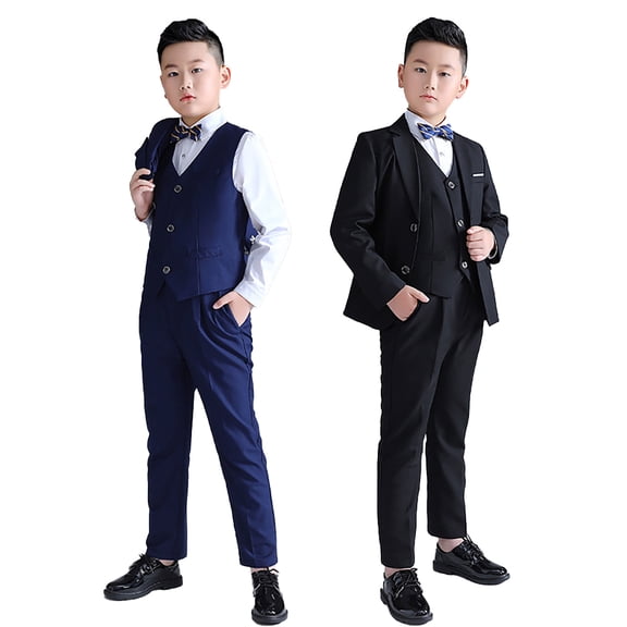 Esaierr Kids Boy's Tuxedos Set Teen Boys Suits Toddler Formal Suits Set Wedding Suits Kids Slim Fit Suit for Weddings 5-16Y