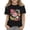 Black, variant on Girls Watercolor School Stationery Graphic T Shirt Short Sleeve Crew Neck Cotton Casual Tee for Kids (Light Blue, 2-3 Years)