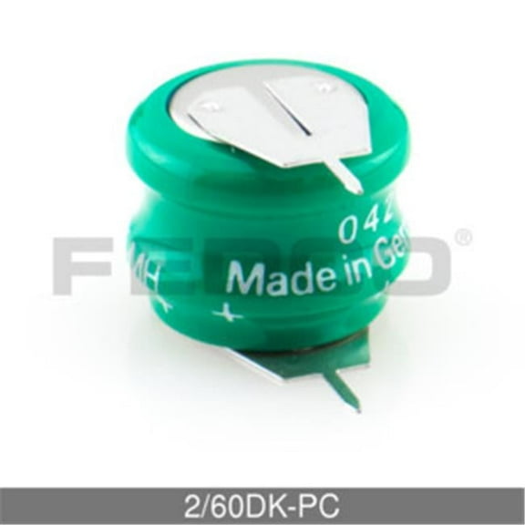 FedCo Batteries Compatible with  Varta 2-60DK-PC 2.4V 80mAh Rechargeable Battery For Memory Support Applications