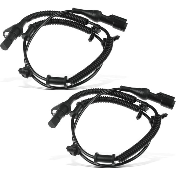 A-Premium ABS Wheel Speed Sensor Compatible with Ford Models - For Mustang 2005 2006 2007 2008 2009 2010 - Front Driver and Passenger, (2-PC Set), Replace# 8R3Z2C204A, 9R3Z2C204A