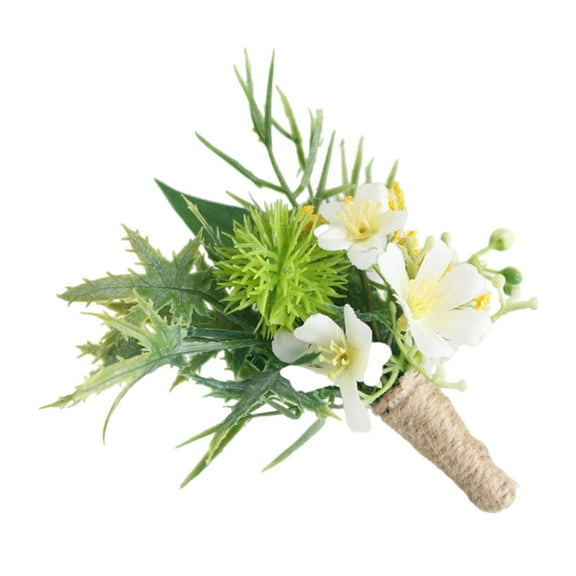 Handmade Flower Brooch Fashionable Nature Brooch Bridegroom Weddings Corsage for Special Occasion