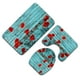 thumbnail image 2 of Cateissary Juego de 3 alfombrillas de baño de poliéster, juego de alfombrillas de baño cómodas y seguras, juego de fundas para inodoro, Simple Juegos de accesorios de baño 50cmx80cm, 2 of 6
