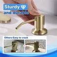 thumbnail image 3 of Gold Soap Dispenser For Kitchen Sink Soap Pump Built In Countertop, 3 of 6