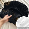 thumbnail image 4 of Queen Size Fitted Sheet Set - Dried Floral 3 Piece Bedding Sets 16" Deep Pocket Fitted Sheet with 2 Pillowcases, Black Abstract Full Moon Vintage Rustic Flower Brushed Microfiber Hotel Bed Sheets, 4 of 9