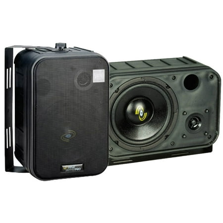 Two Way Speaker System - PYLE PDMN58 - 6.5'' Two-Way Bass Reflex Mini-Monitor System & Bookshelf/wall mount Speakers