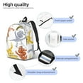 thumbnail image 4 of Naloa Cartoon Monkey Canvas Backpack for Men Women Rucksack Casual Travel Daypack College Tote Satchel Bookbag for Teens-Medium, 4 of 7