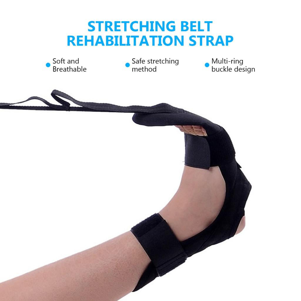 Yoga Ligament Stretching Belt Strap Rehabilitation Training Foot Correct Ankle 