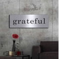 thumbnail image 6 of Luxe Metal Art 'Grateful' by Lettered & Lined, Metal Wall Art, 48"x16", 6 of 9
