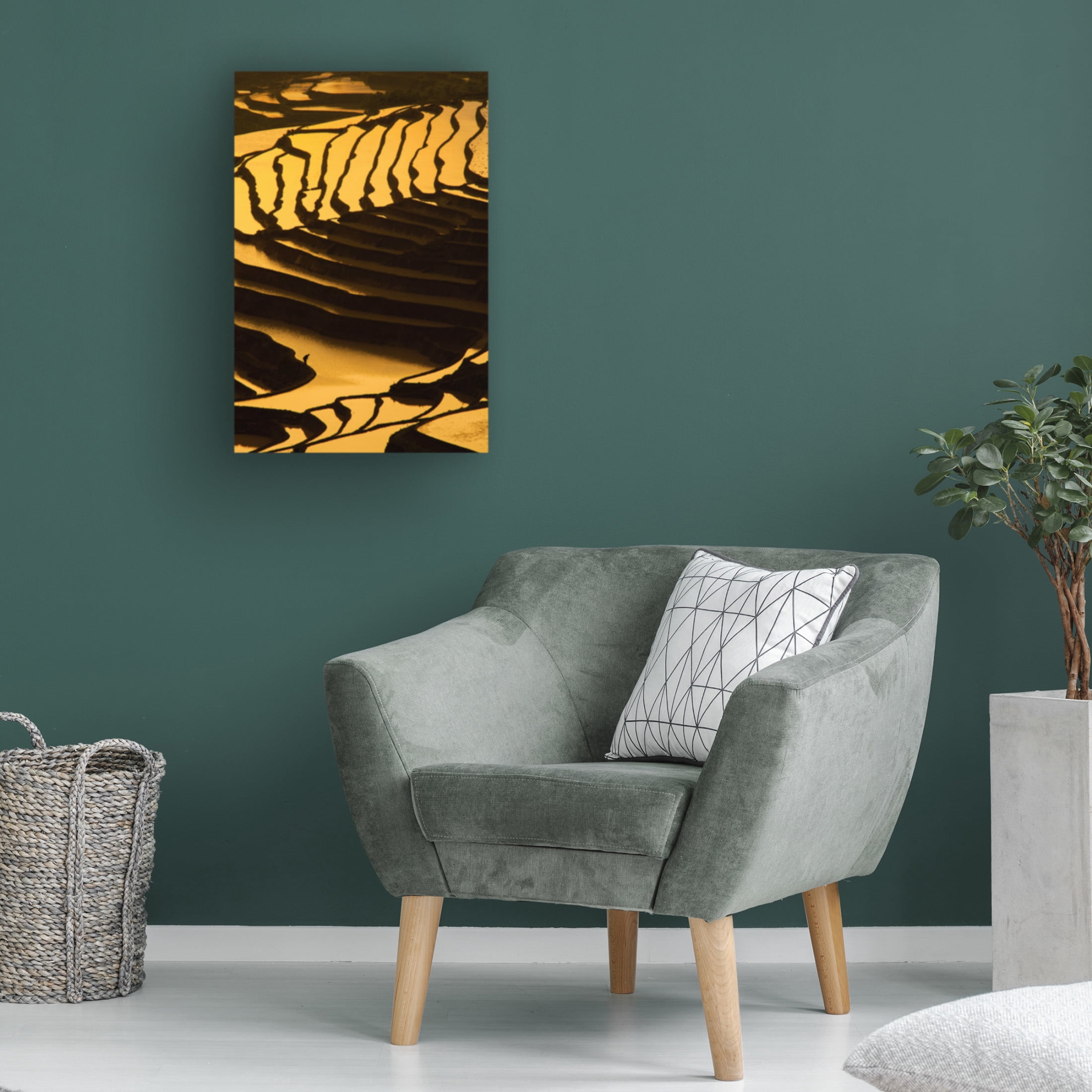 Canvas Wall Art - Andreas Sandstrom 'Among The Terraces' Wall Art for Living Room, Bedroom, or Office D?cor by Trademark Fine Art - 30 x 47 Inches