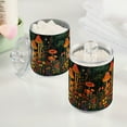 thumbnail image 2 of Yayeee 2 Pack Qtip Holder Bathroom Cotton Swab Canister with Lid Clear Dispenser Set, Forest Mushroom, 2 of 6