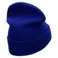 thumbnail image 3 of Planet Pizza Embroidered 12 Inch Long Knitted Beanie - Royal OSFM, 3 of 5