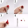 thumbnail image 4 of Juego multifunción de descorazonador y deshuesador, herramienta de extracción de núcleos de acero inoxidable para manzana, pera, cereza, azufaifo, dátiles rojos o más, 4 of 5