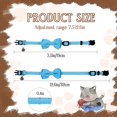thumbnail image 2 of Mumup 2 Pcs Red Cat Collar for Boy Girl Cats Breakaway Cat Collars with Bell Cute Christmas Kitten Bow Tie Collar Adjustable Small Puppy Safety Collar Solid Color Plaid Pet Collar, 2 of 7