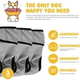 thumbnail image 2 of Washable Dog Diapers (Pack of 3), Highly Absorbent Dog Diapers, Pack of 3 Washable Dog Diapers Reusable Washable Female Dog Diapers (Gray, S), 2 of 4
