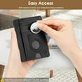 thumbnail image 4 of Fintie Built-in Case Unisex Airtag RFID Blocking Leather Front Pocket Card Wallet, Black, 4 of 7