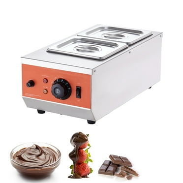 KFFKFF Chocolate Tempering Machine Chocolate Melting Pot 9 Lbs 2 Tanks