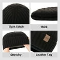 thumbnail image 4 of ZOWYA Winter Hat Thick Knit Beanie with Thermal Lining Snow Skull Cap for Men and Women, 4 of 5
