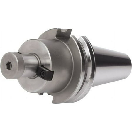 

Accupro CAT40 Dual Contact Taper Shank 3/4 Pilot Diam Shell Mill Holder 1-3/4 Flange to Nose End Projection 1-3/4 Nose Diam 3/8-24 Lock Screw Through-Spindle & DIN Flange Coolant