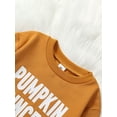 thumbnail image 4 of Halloween Sweatshirts for Toddler Girls Long Sleeve Crewneck Letter Print Pullover Tops, 4 of 8