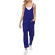 thumbnail image 1 of Mono holgado de verano para mujer 2025: tirantes, diseño con bolsillos grandes, tejido ligero de poliéster, tallas estadounidenses S-XXL, ideal para llevar en situaciones informales y de vacaciones., 1 of 5