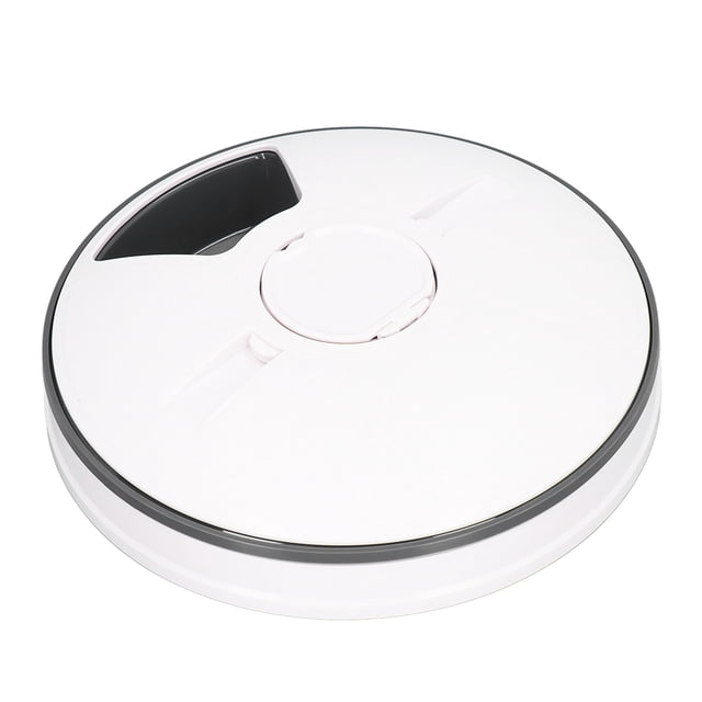 Alimentation Sèche pour Animaux de Compagnie, Distributeur Automatique de Nourriture pour Chiens 6 Compartiments à Nourriture Contrôle Facile à Utiliser avec Rappel Vocal pour la Maison