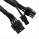 thumbnail image 3 of 2-pack 8-pin to 8-pin (6+2) PCIe VGA Power Cable Flex for EVGA Supernova 650 750 850 1000 1600 200, 3 of 3