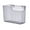 Grey, variant on Wall Mounted Multi Compartments Storage Basket Onion Ginger Kitchen Organizer Transparent Opening Storage Box