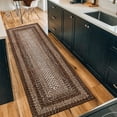thumbnail image 3 of Tzou Modern Braid Print Washable Runner Rug 2x8ft with Anti-Slip Back for Living Room Entryway Bedroom, 3 of 7