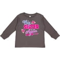 thumbnail image 3 of Inktastic Big Sister Again with Flowers and Arrow Girls Long Sleeve Toddler T-Shirt, 3 of 5