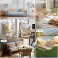 thumbnail image 6 of Red Yellow Outdoor Pillow Covers Pack of 2 Poppy Watercolor Plant Flowers Pastoral Botanical Waterproof Throw Pillow Covers Decorative Cushion Cases for Patio Garden Tent Balcony Couch 20x12 inch, 6 of 8