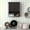 thumbnail image 5 of Costway, Espresso, P2 MDF, Wall Mount Bathroom Cabinet, 23.50 x 8.00 x 28.00 Inches, 5 of 10
