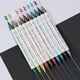 thumbnail image 5 of Bolígrafo de doble línea, color, para escribir a mano, de metal, de ensueño, de 24 colores, pintado a mano, de 2 ml, con acuarela., 5 of 6