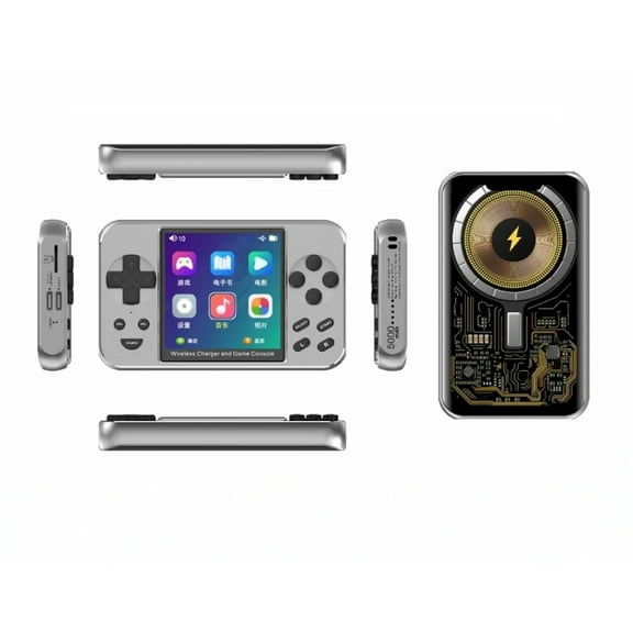 Mini chargeable Power Bank with 2000 plus handheld video games player 3 inch portable classic gaming console play feature gifts 5000 mAh PD 20w