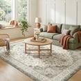 thumbnail image 2 of CHITOOMA 5'x7' Area Rugs for Living Room, Soft Vintage Rugs for Bedroom Office Machine Washable Rugs for Dining Room Distressed Non-Slip Carpet, 2 of 7