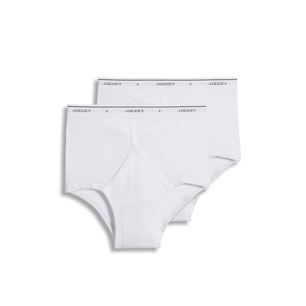 Jockey Jockey NEW Diamond White Mens Size 44 Classic Fit 2Pack Brief