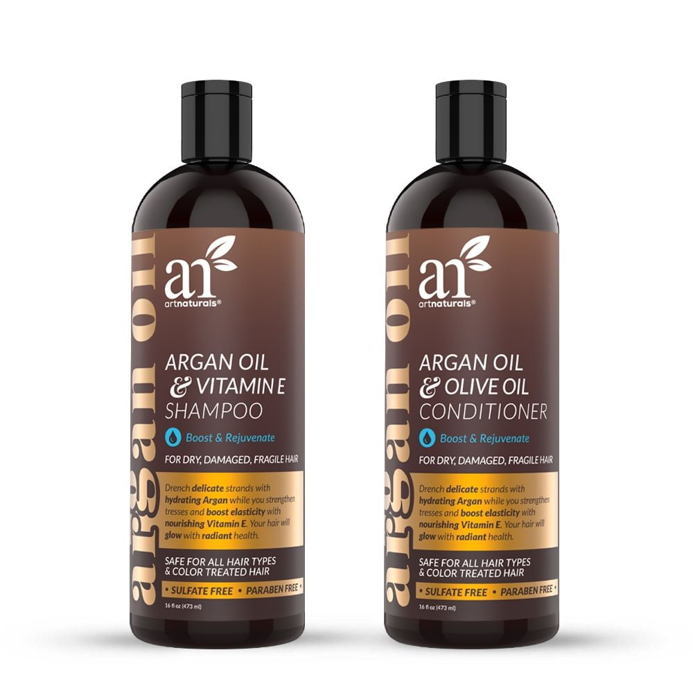 Artnaturals Moroccan Argan Oil Shampoo & Conditioner Set Hair Loss  Treatment (2 x 16 oz / 473 ml) 