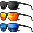 thumbnail image 1 of Gafas de sol polarizadas QALLY para hombre con montura rectangular, 1 of 7