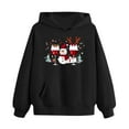 thumbnail image 5 of Piuwrlz Children's Sweatsuits Sets Girls Two Piece Jogger Set Pocket Christmas Round Neck Sweats and Sweatpants Black Size 5 Years, 5 of 9