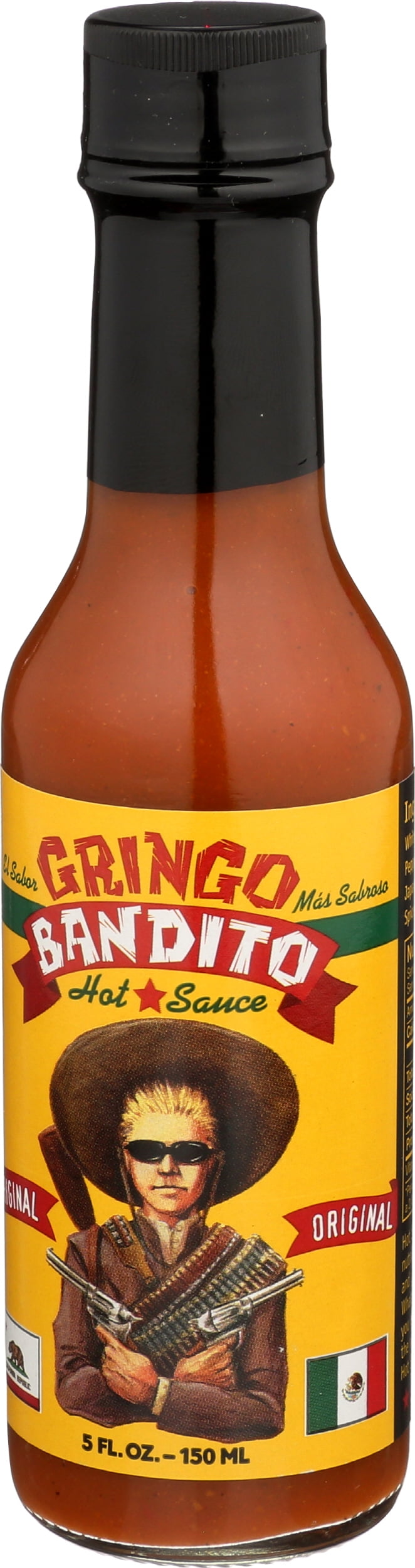 Pack of 12, Gringo Bandito Hot Sauce, 5 fl oz