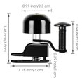 thumbnail image 2 of WEST BIKING Timbre pequeño para bicicleta MTB, bocina para bicicleta de carretera, alarma de anillo de seguridad (negro), 2 of 5