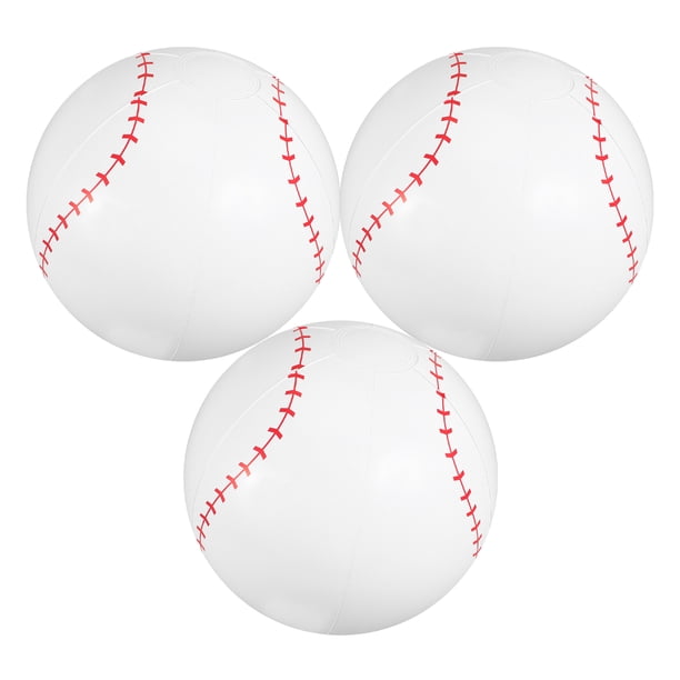 BRIGHTFUFU Pelotas inflables para piscina, pelotas de playa de verano, béisbol inflable divertido, 3 uds.
