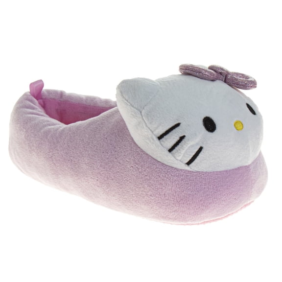 Hello Kitty Girls Dual Sizes 3D Slippers. (Little Kids Big Kids)Pink White, Size: 2-3