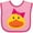 Pink and Fuchsia, variant on Inktastic Duck Girls Girls Baby Bib