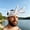 White, variant on Printed Orchid Finger Sun Visor Hat Finger Shaped Headband UV Protection Cap Adjustable Strap Beach Pool Party Novelty Statement Summer Costume Outdoor Humor Gift Wear Accessory
